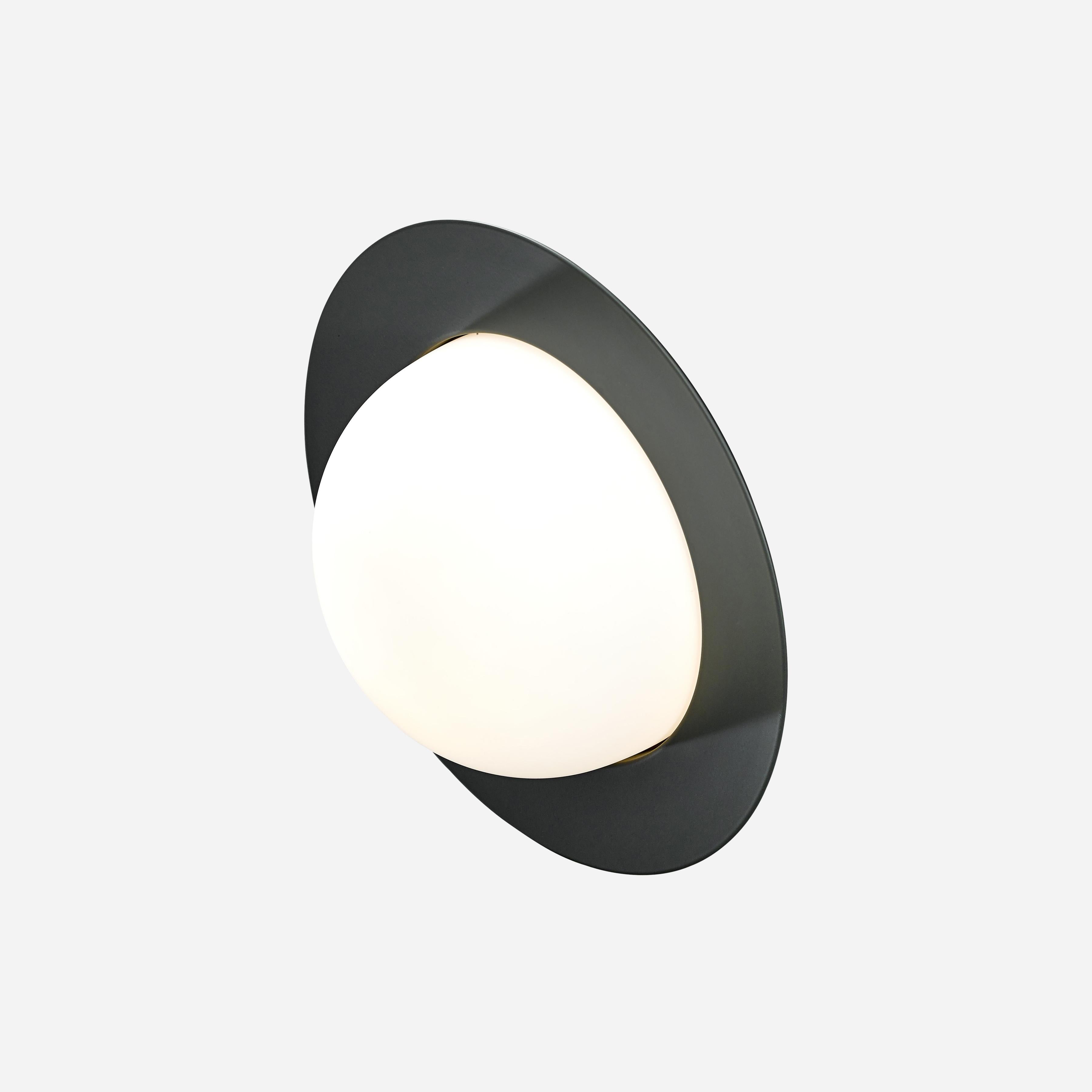 Aluminum Contemporary Wall Lamp 'Alley' by AGO 'Large-Burgundy'