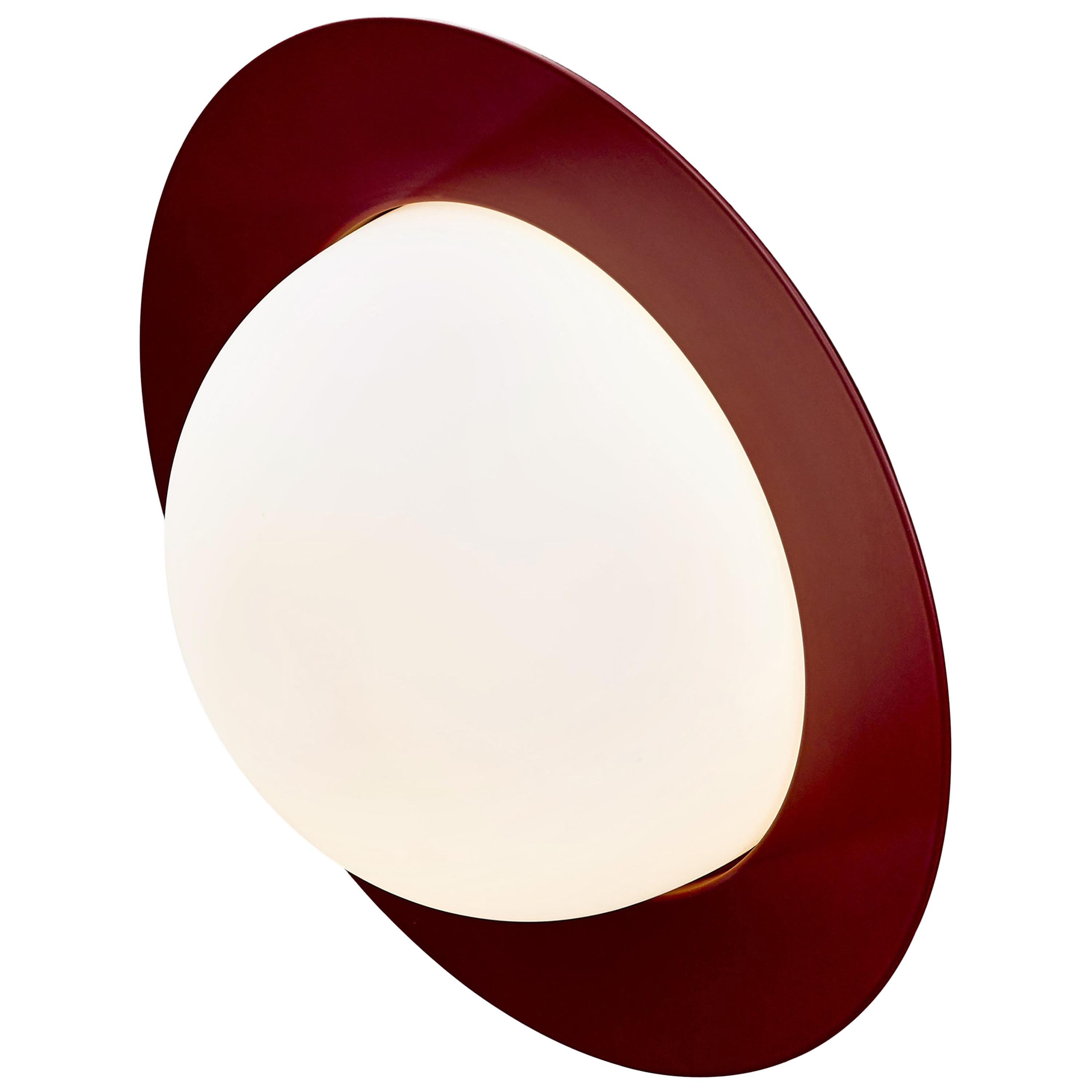 Contemporary Wall Lamp 'Alley' by AGO 'Large-Burgundy'