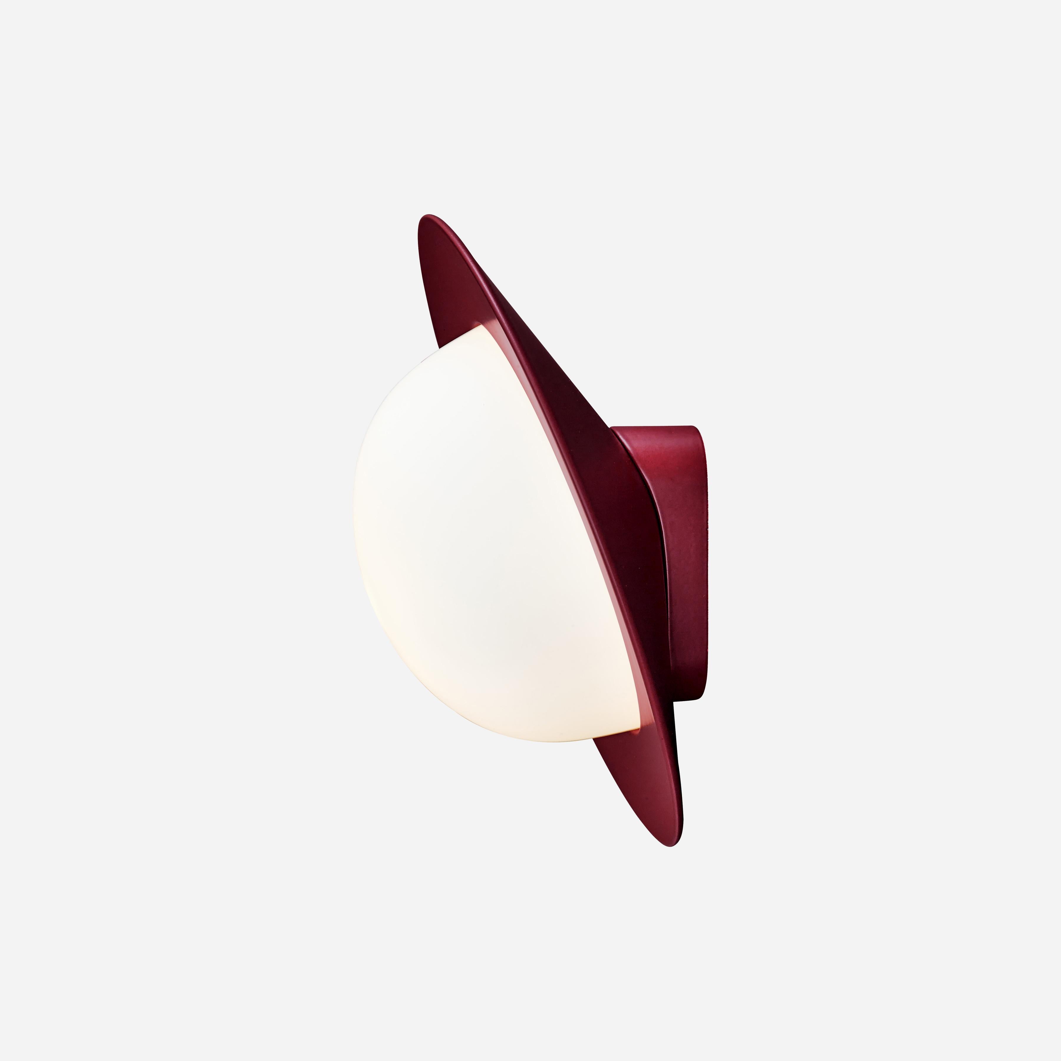 Contemporary Wall Lamp 'Alley' by AGO 'Small-Burgundy' In New Condition For Sale In Paris, FR