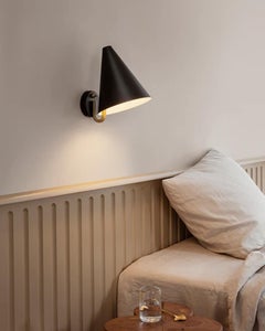Contemporary Wall Lamp in Black Steel 'Mosaik' by Lyfa