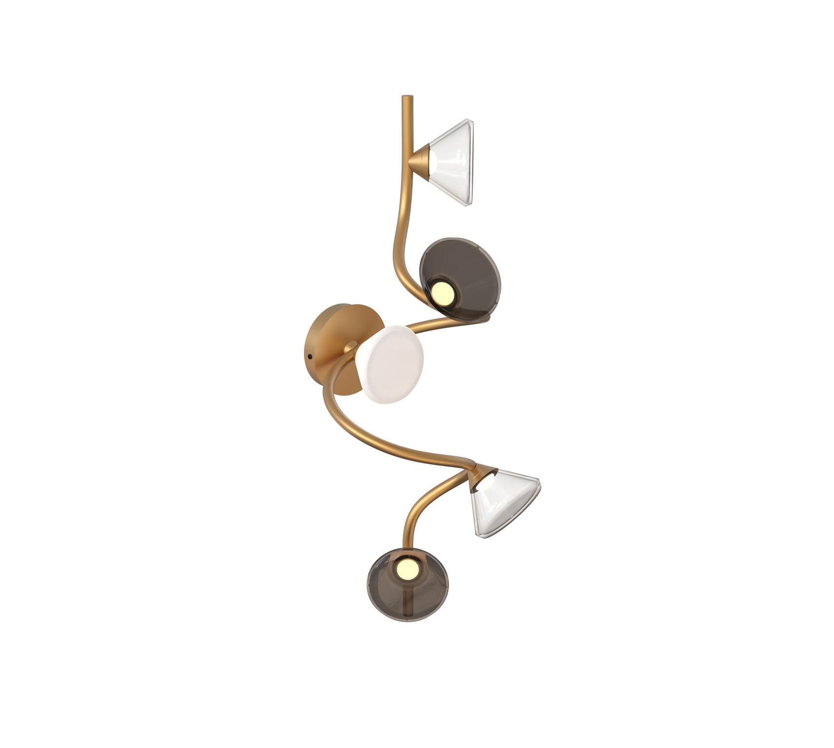 Métal Applique contemporaine 'Linfa' 565.43 by Federico Peri x TOOY, Titane en vente