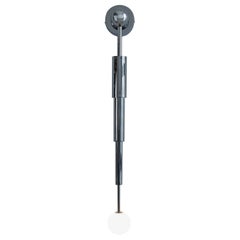 Contemporary Wall Lamp 'Nebula-3-1' by TheShaw, Stainless Steel and Glass