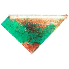 Contemporary Wall Lamp 'Particle' by Kueng Caputo, Orange, Red and Green