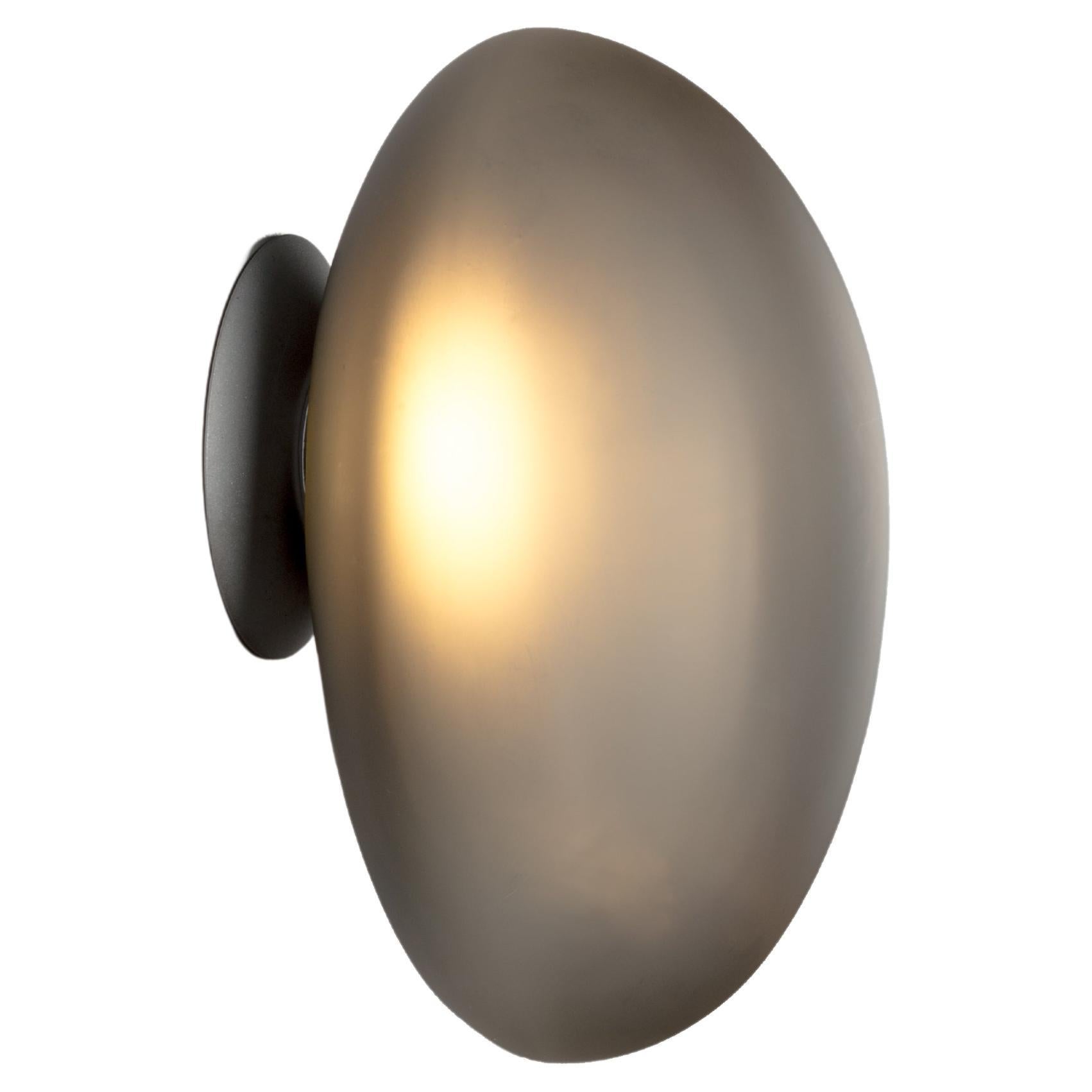 Contemporary Wall Lamp 'Pebble' by Andlight, Shape A, Slate For Sale