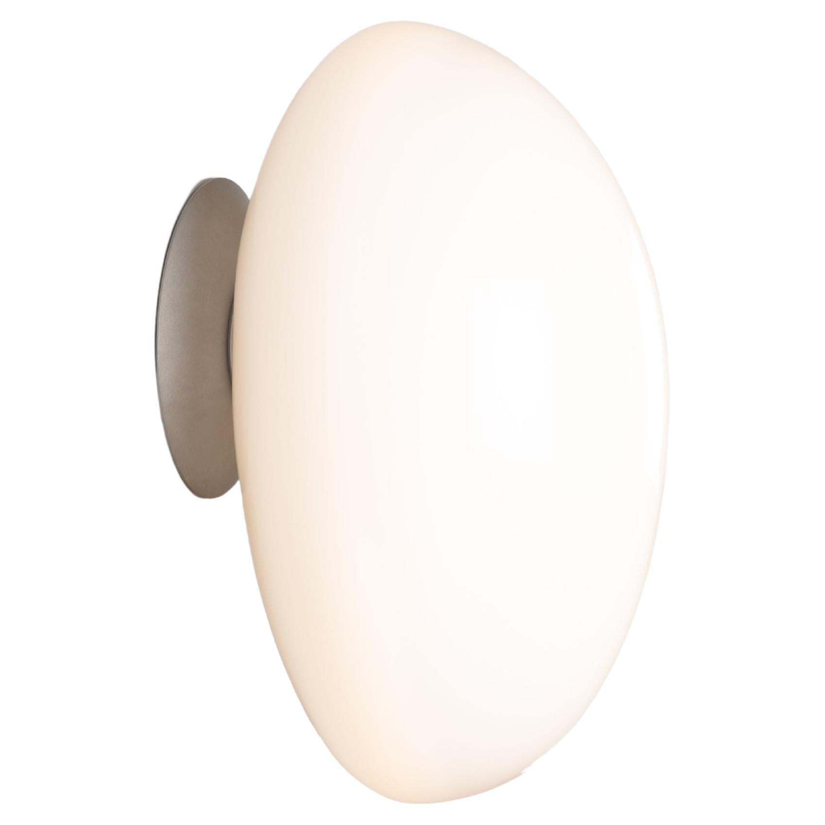 Contemporary Wall Lamp 'Pebble' by Andlight, Shape A, White For Sale