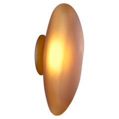 Lampe murale contemporaine « Pebble » d'Andlight, forme B, citrine