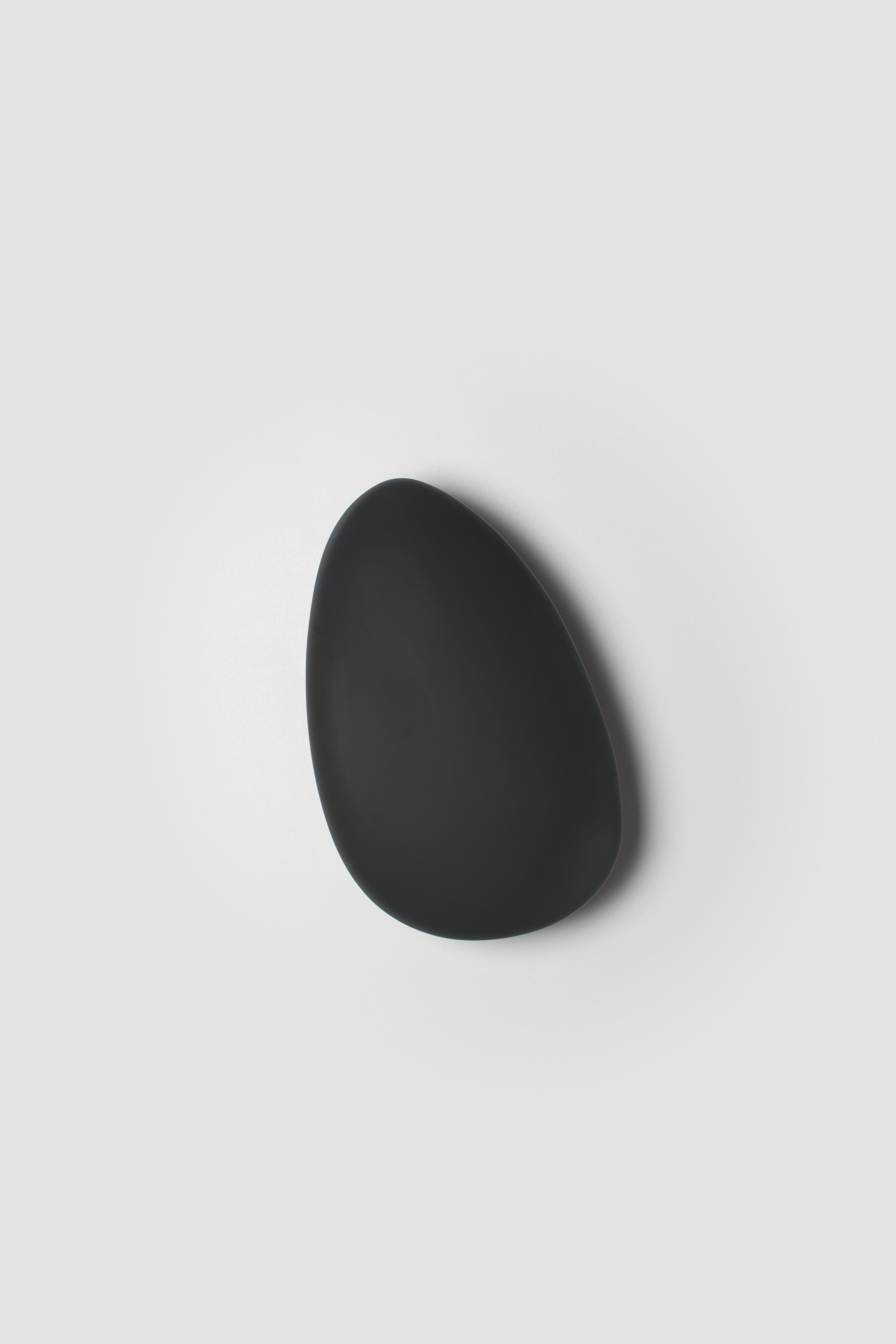 Glass Contemporary Wall Lamp 'Pebble' by Andlight, Shape B, Slate For Sale