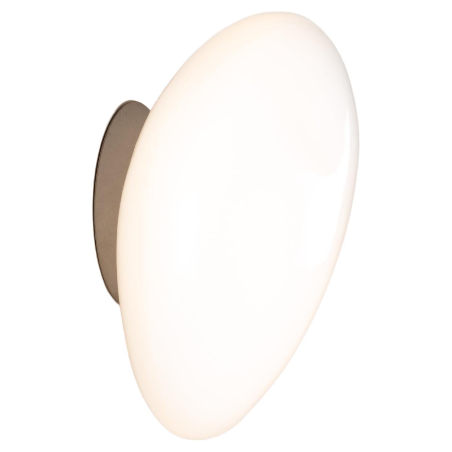 Aplique contemporáneo 'Pebble' by Andlight, Forma B, Blanco