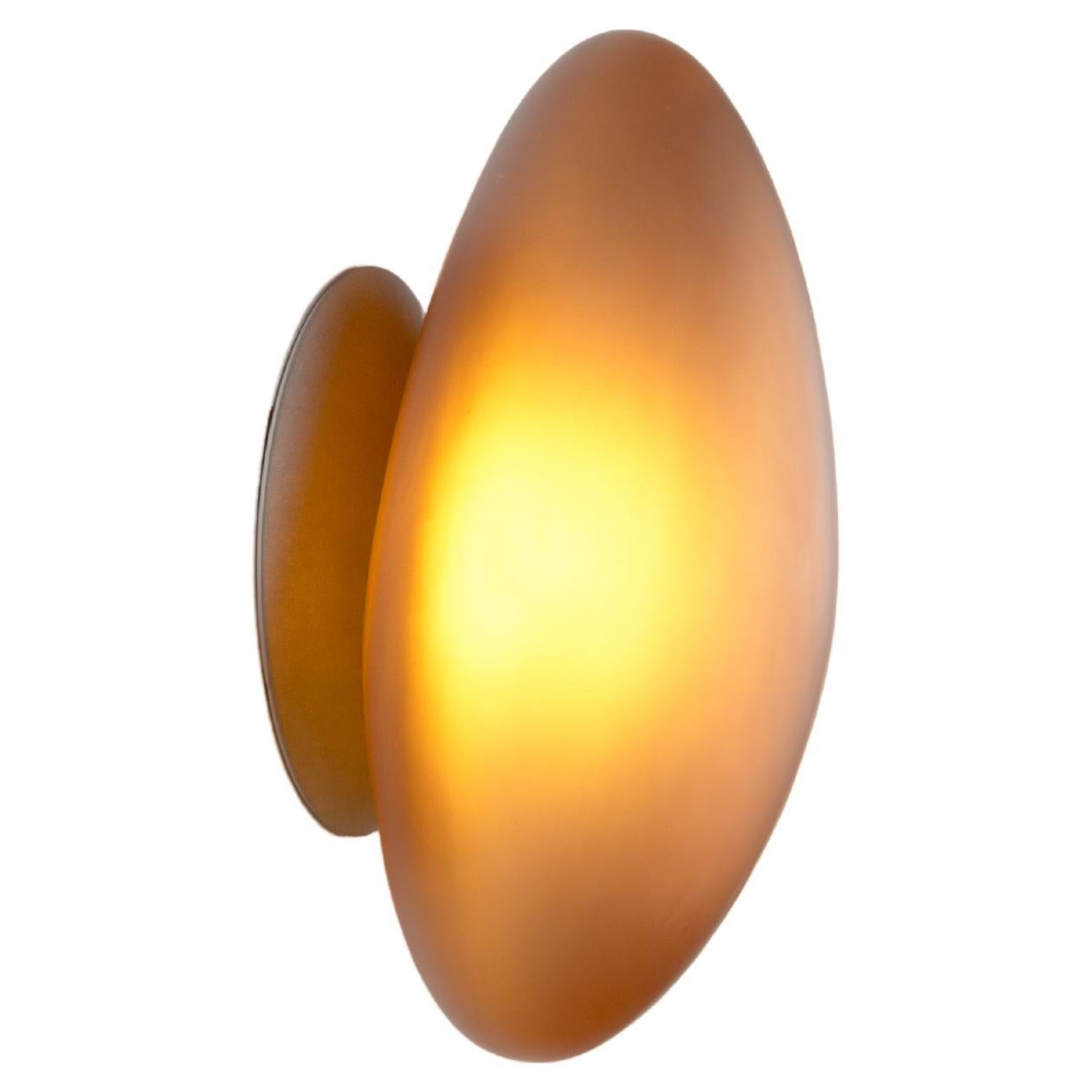 Contemporary Wall Lamp 'Pebble' by Andlight, Shape C, Citrine For Sale