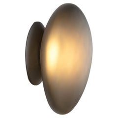 Contemporary Wall Lamp 'Pebble' by ANDlight, Shape C, Grey Slate