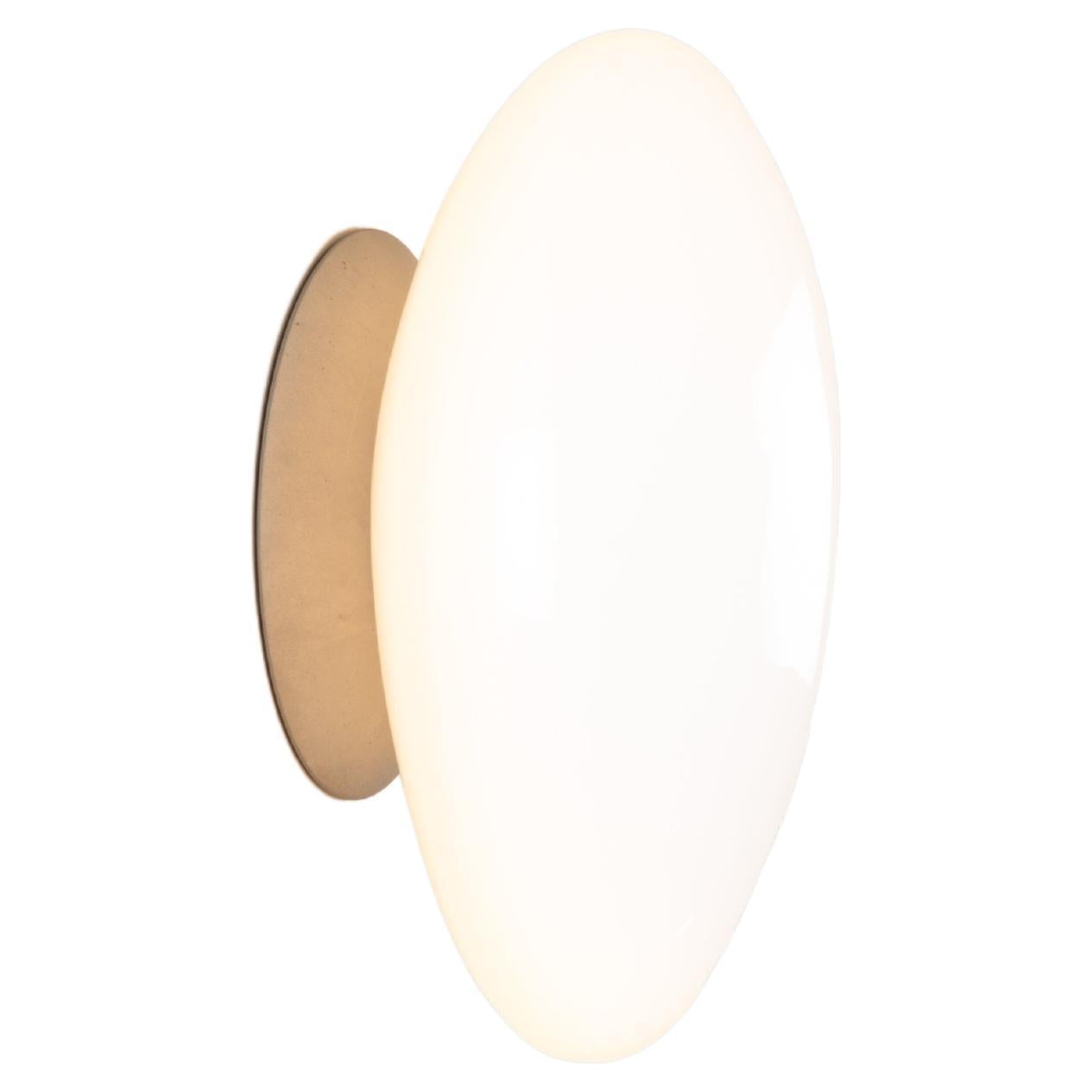 Contemporary Wall Lamp 'Pebble' by Andlight, Shape C, White For Sale