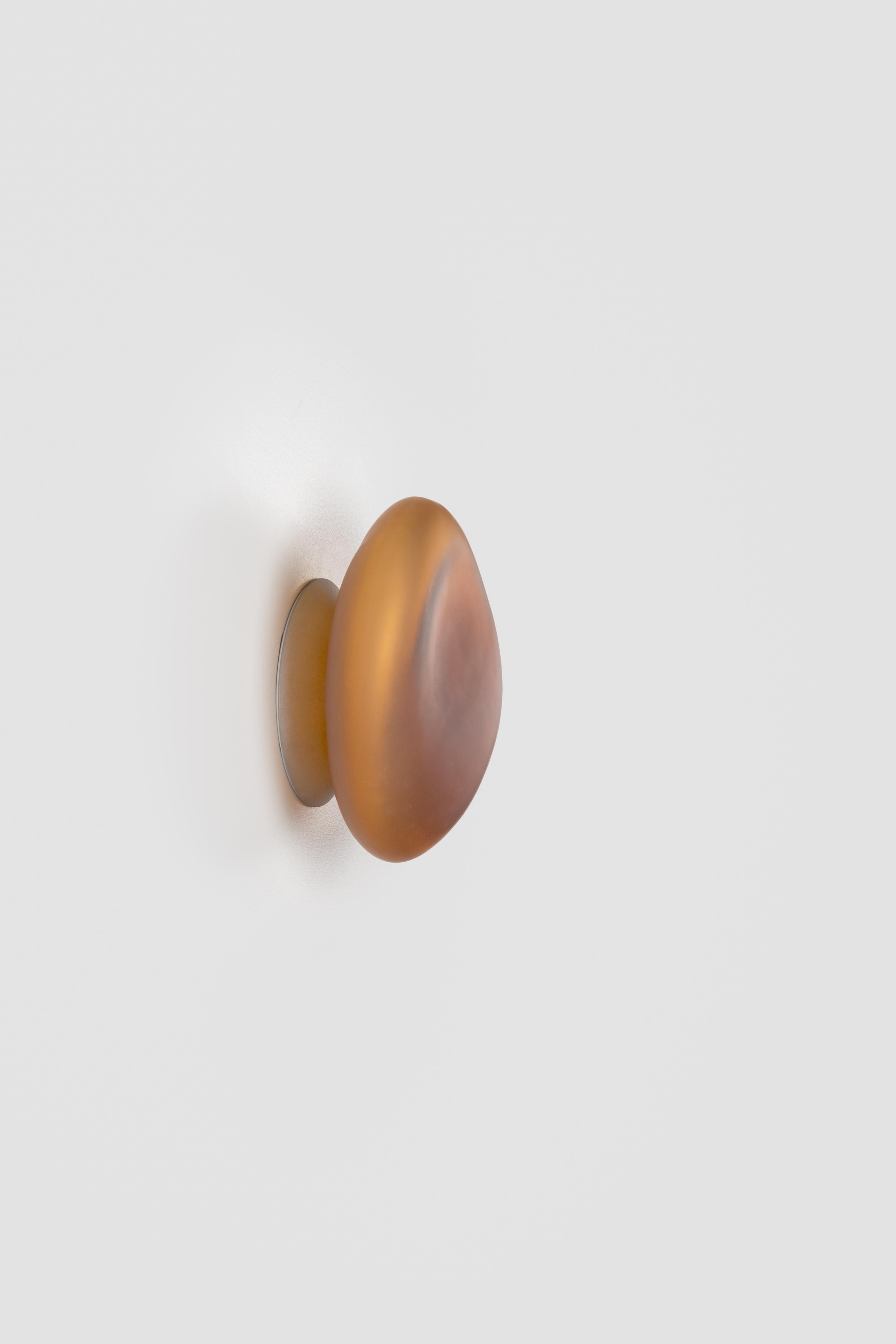 Contemporary Wall Lamp 'Pebble' by ANDlight, Shape D, Citrine In New Condition For Sale In Paris, FR