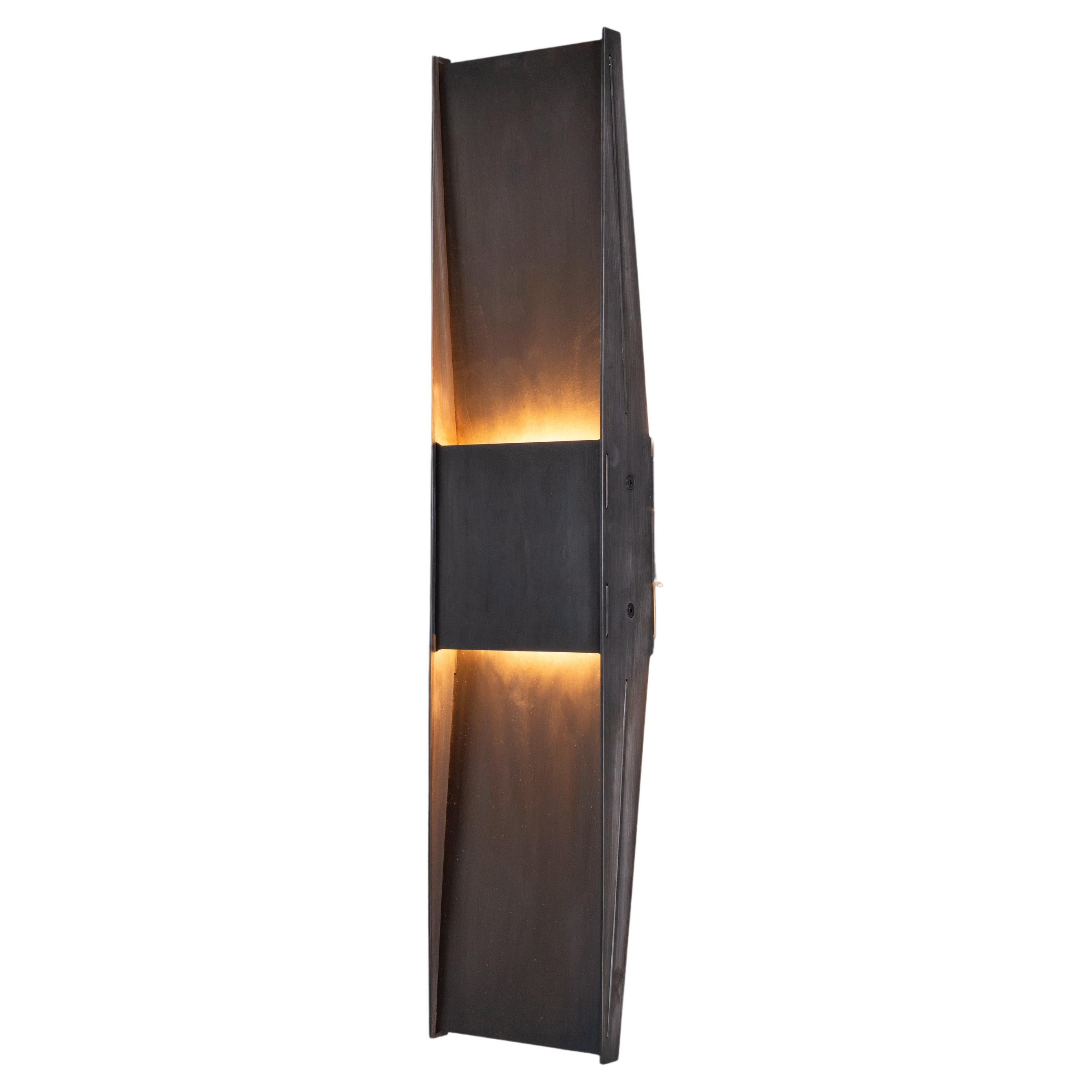 Contemporary Wall Lamp 'Vector' by A-N-D, Black Steel