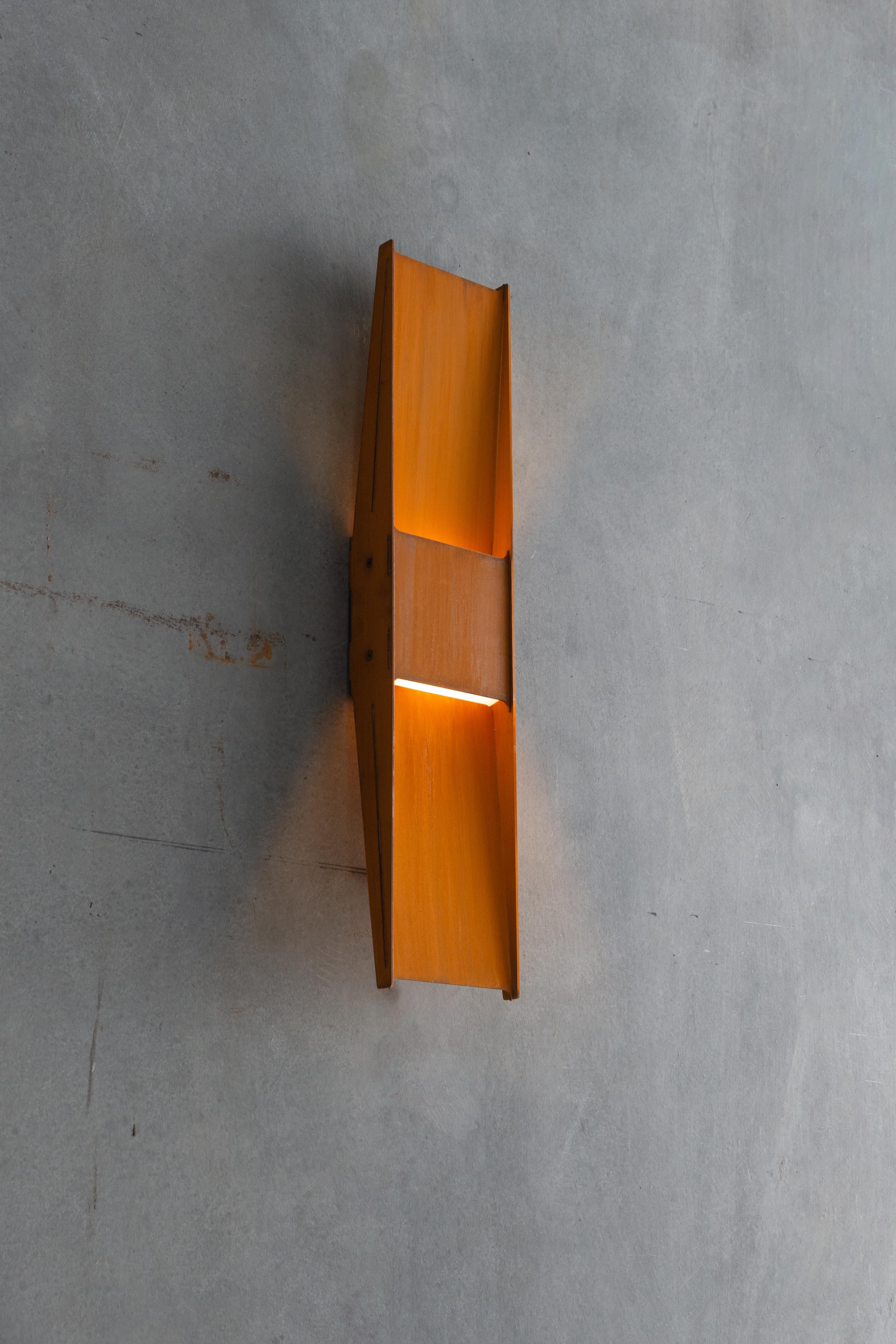 Contemporary Wall Lamp 'Vector' by A-N-D, Polished Steel For Sale 11