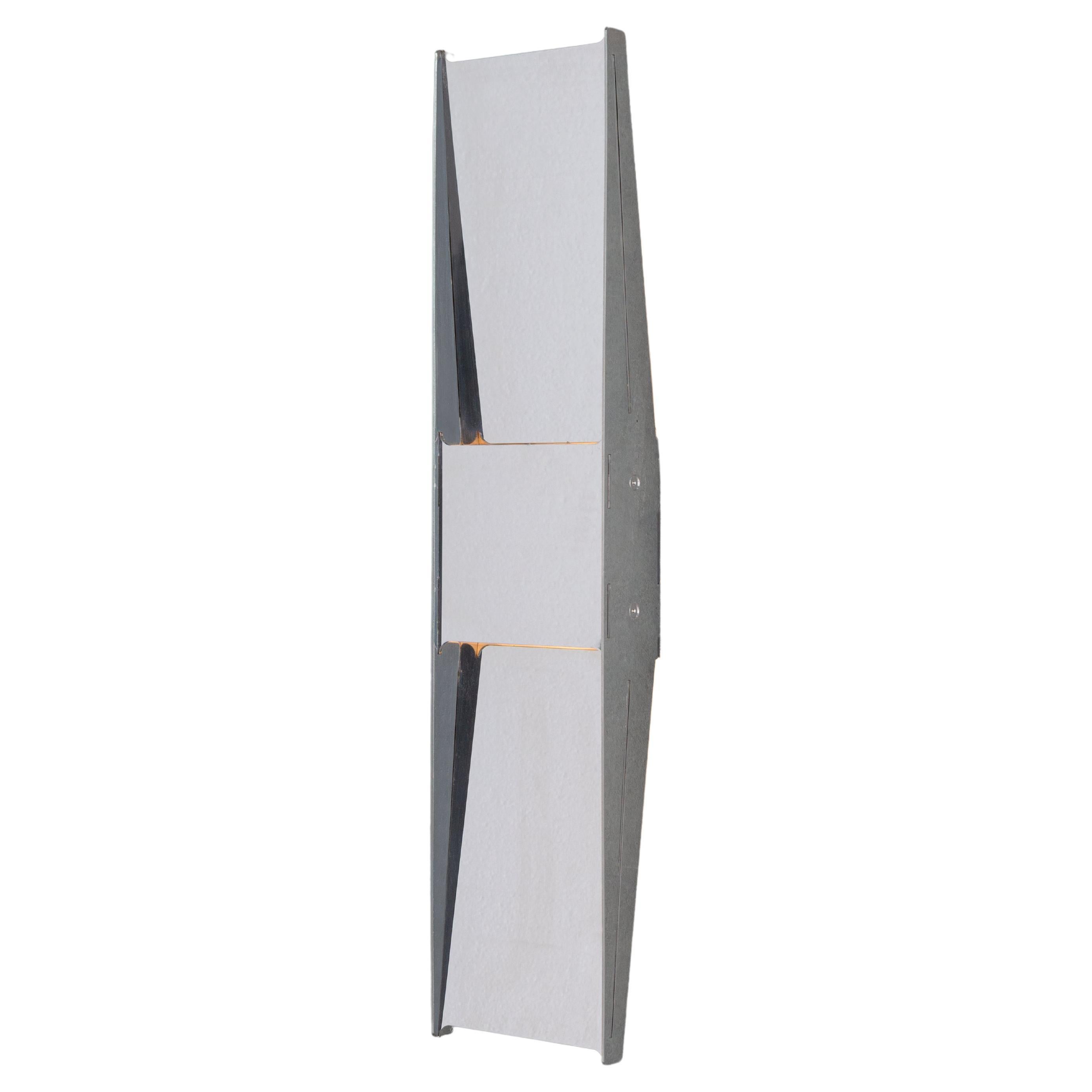 Contemporary Wall Lamp 'Vector' by A-N-D, Polished Steel