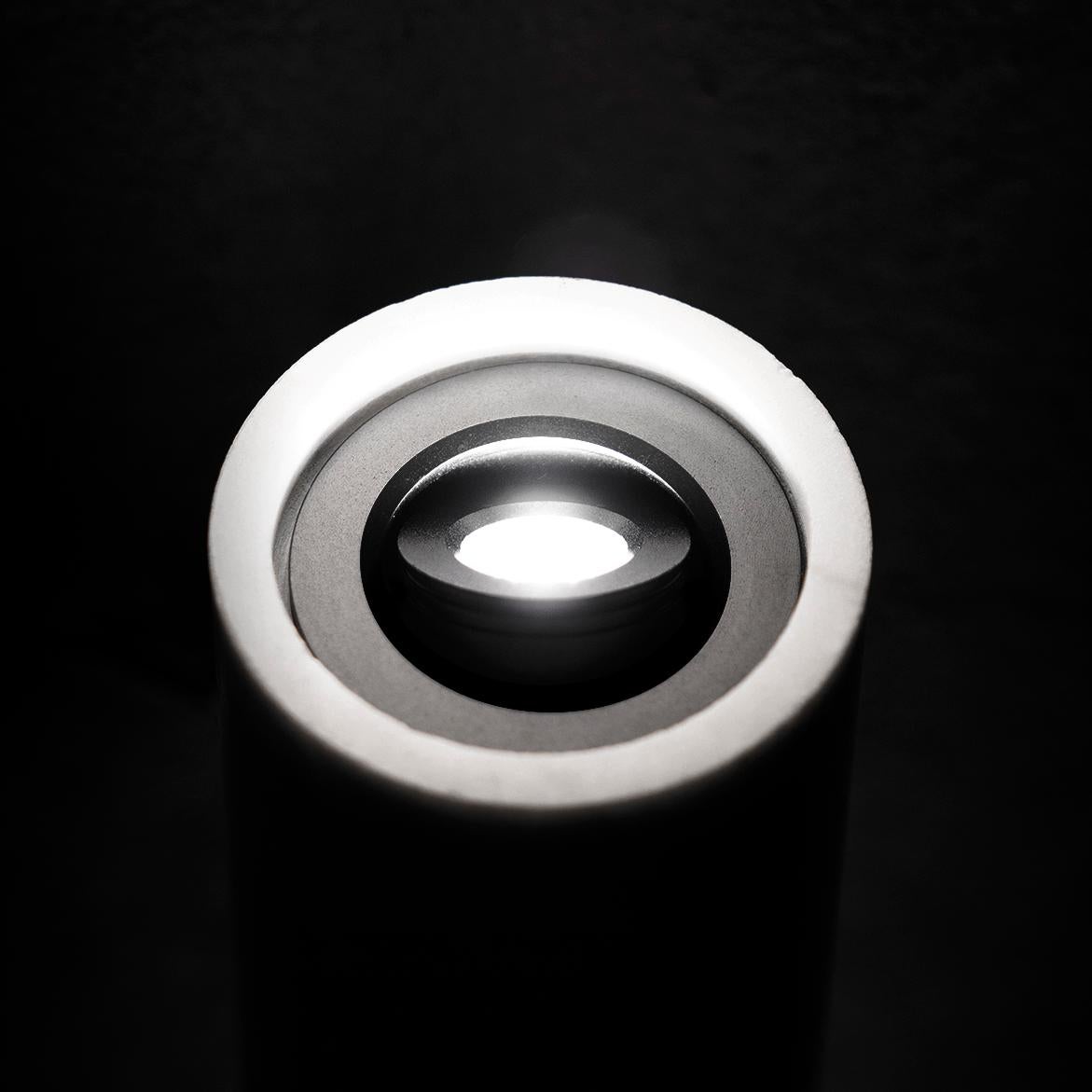 Lámpara de pared contemporánea 'W01' en mármol blanco en venta 8