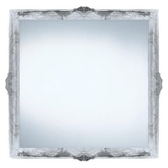 Contemporary Wall Mirror Clear Resine Baroque Frame
