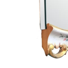 Contemporary Wall Mirror from an Antique Venetian Lacquered and Gilded Frame