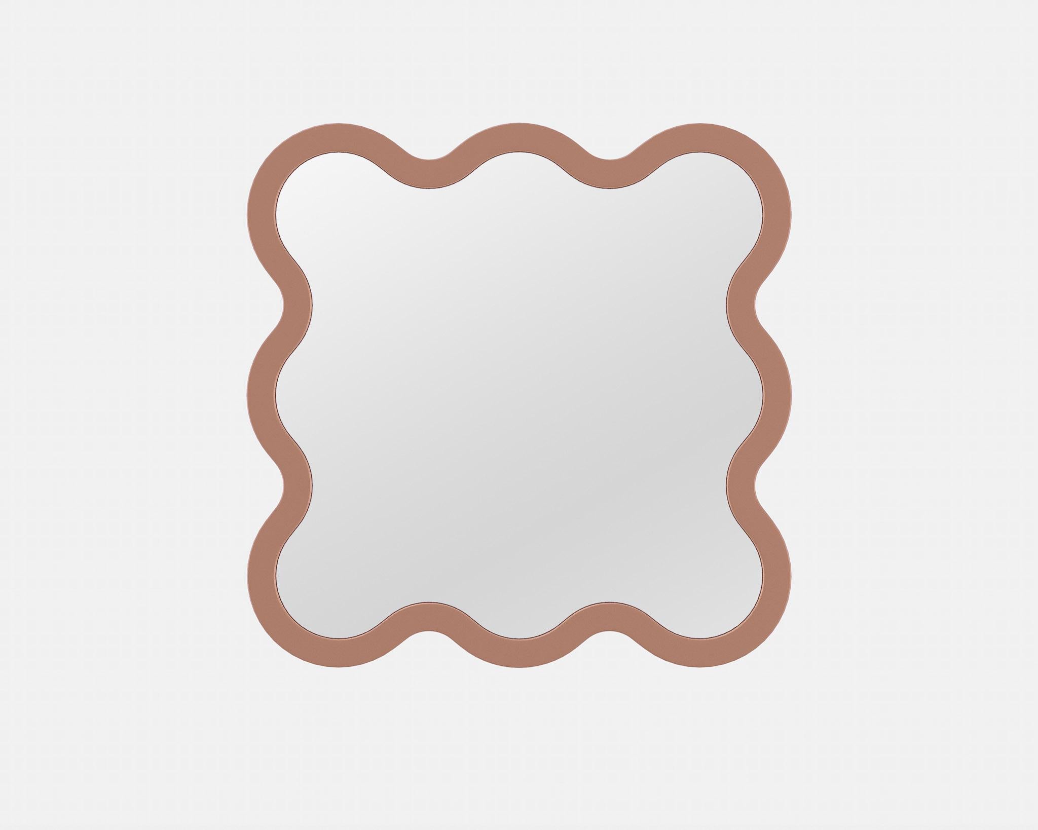 Contemporary Mirror 'Hvyli 8' by Oitoproducts
Pantone Mocha Mousse

Dimensions:
W 77 cm x H 77 cm x D 4 cm
W 30.3 in x H 30.3 in x D 1.3 in

Materials: Painted ecological water paint MDF, silver glass mirror, special rubber feet.

About
Melted,