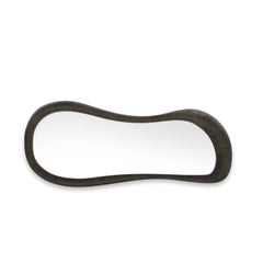 Contemporary Wall Mirror in Volcanic / Crystal Finish