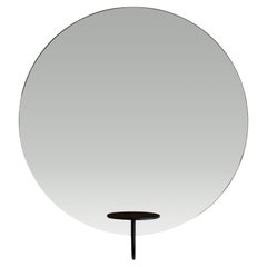 Contemporary Wall Mirror 'Miró Miró' Round, Small, Black