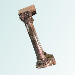 One-of-a-kind Antique Wall Mirror with Silver Plated Handles Italian Design