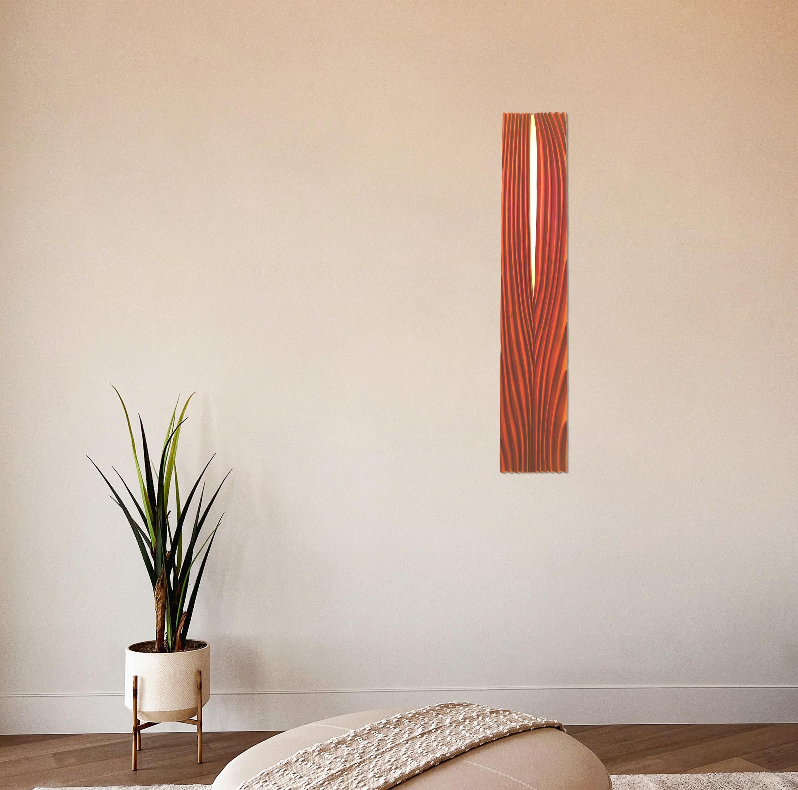 Brass Contemporary Wall Mounted Sculpture from 'Delta' Series by James Rowland