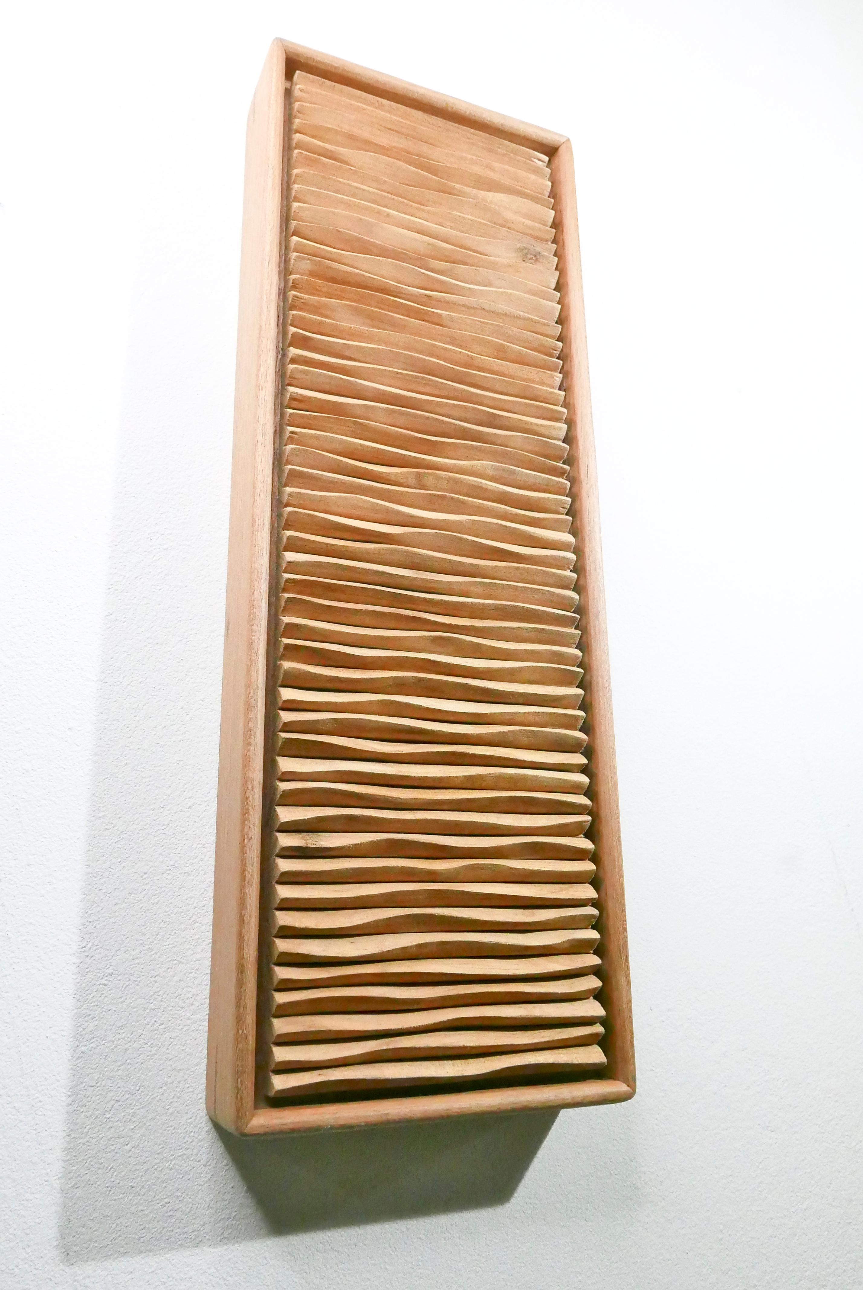 Modern Contemporary Wall Mounted Sculpture from 'Ripples' Series by James Rowland  For Sale