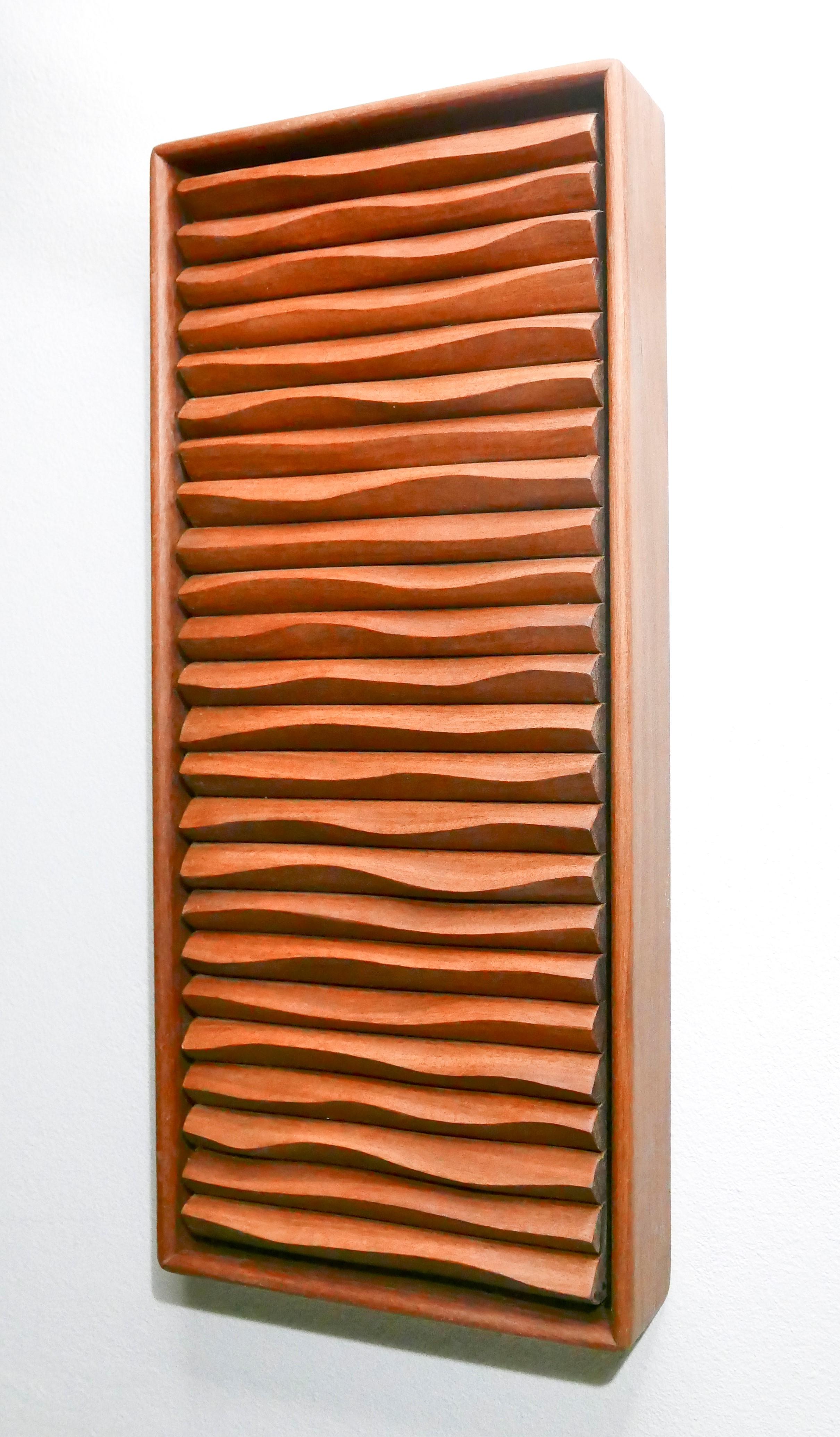 Modern Contemporary Wall Mounted Sculpture from 'Ripples' Series by James Rowland For Sale
