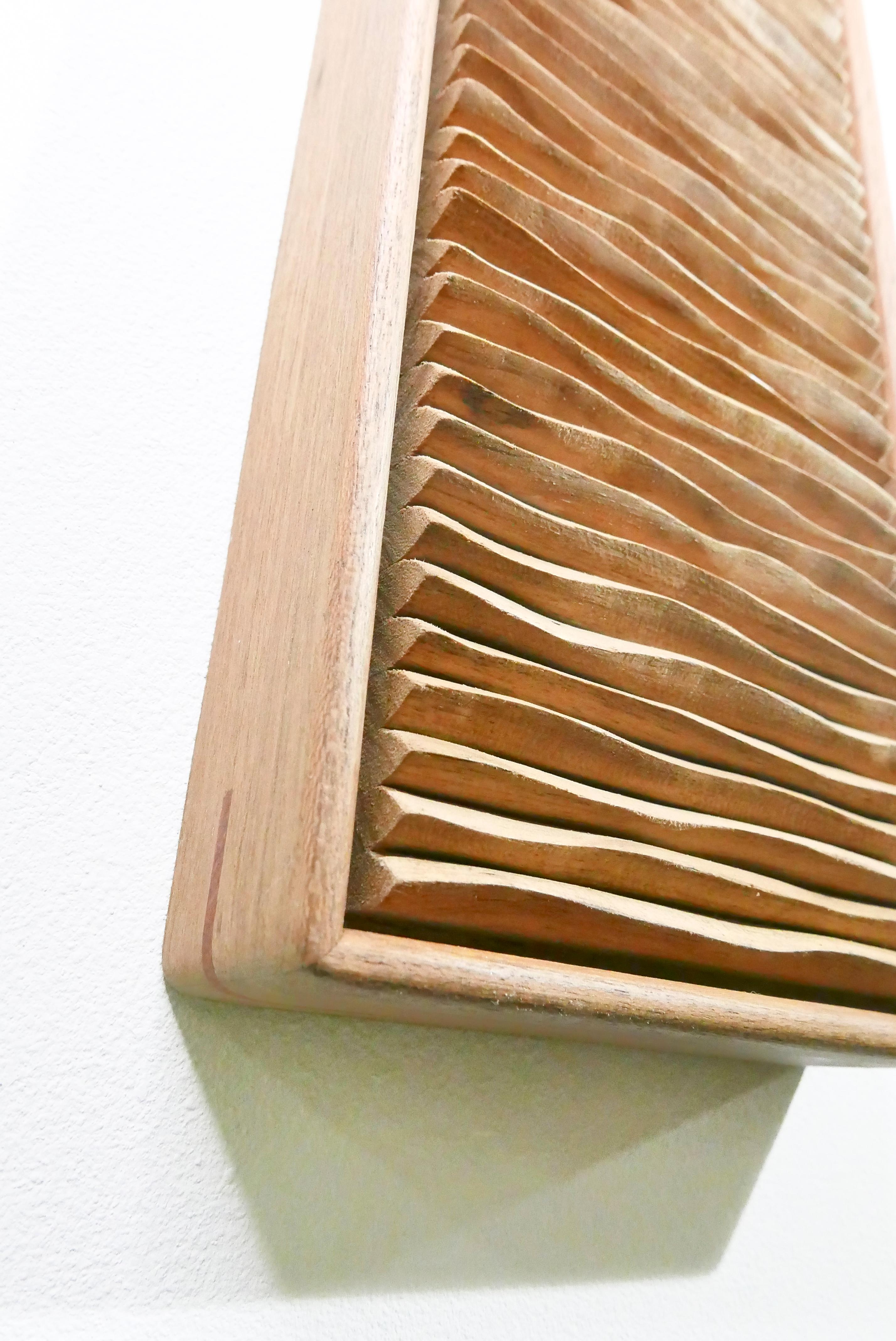 Brazilian Contemporary Wall Mounted Sculpture from 'Ripples' Series by James Rowland  For Sale