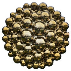 Zeitgenössische Wandskulptur Bubbles Gold