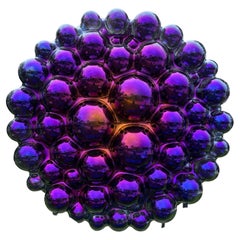 Zeitgenössische Wandskulptur Bubbles Lila