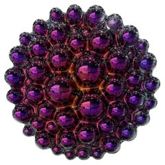 Zeitgenössische Wandskulptur Bubbles Lila