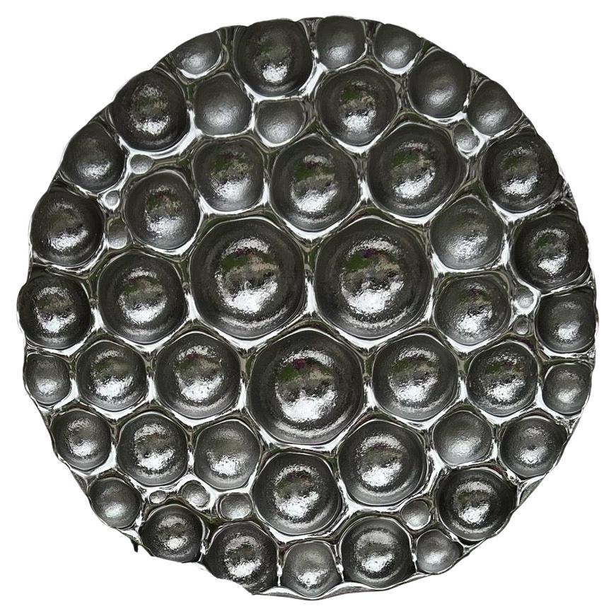 Scultura da parete contemporanea Bubbles Reverse Silver