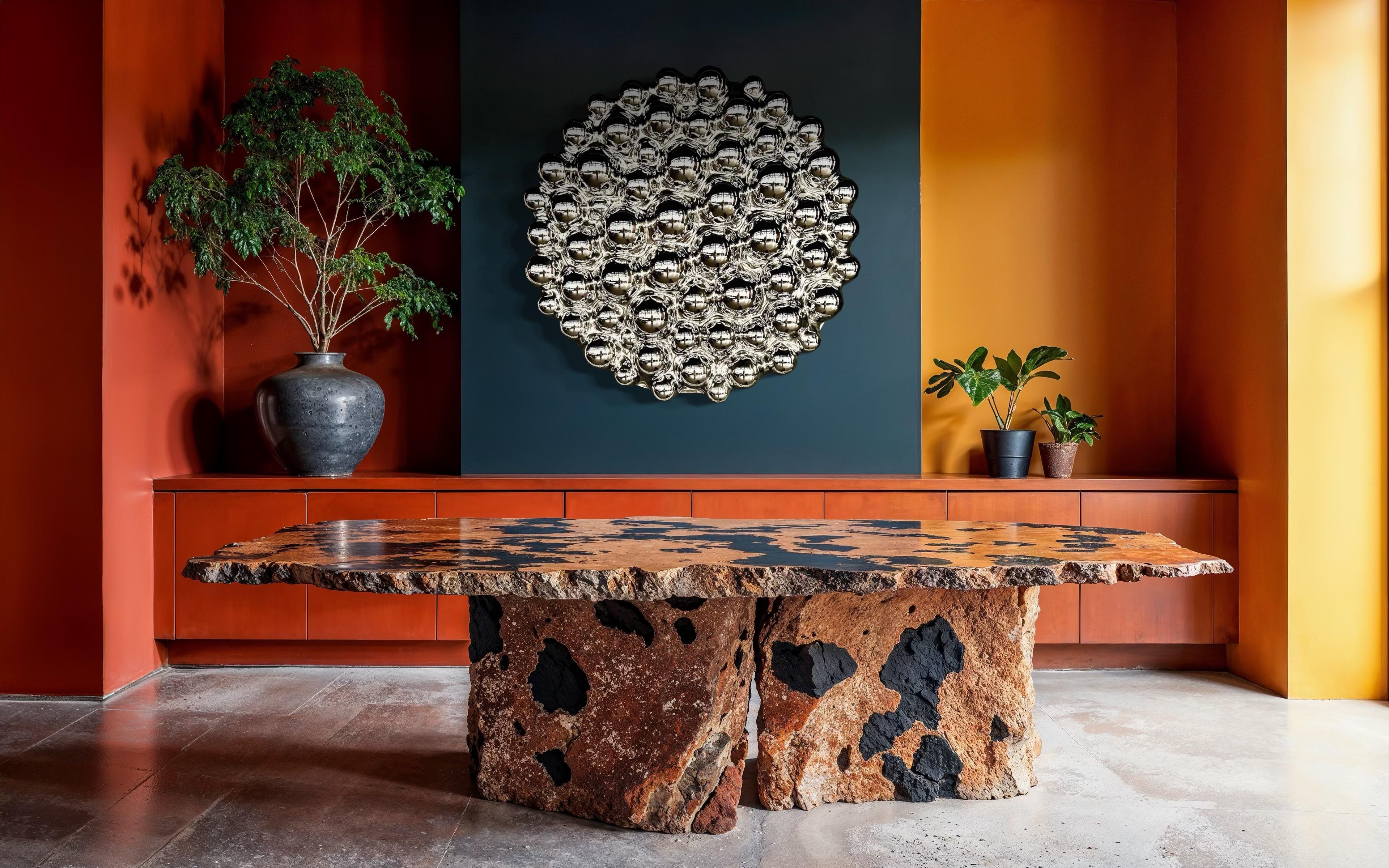 Sculpture murale contemporaine Bulles Silver en vente 2