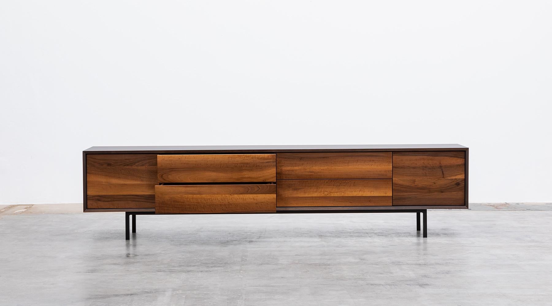 Lacquered Contemporary Walnut Sideboard by Johannes Hock