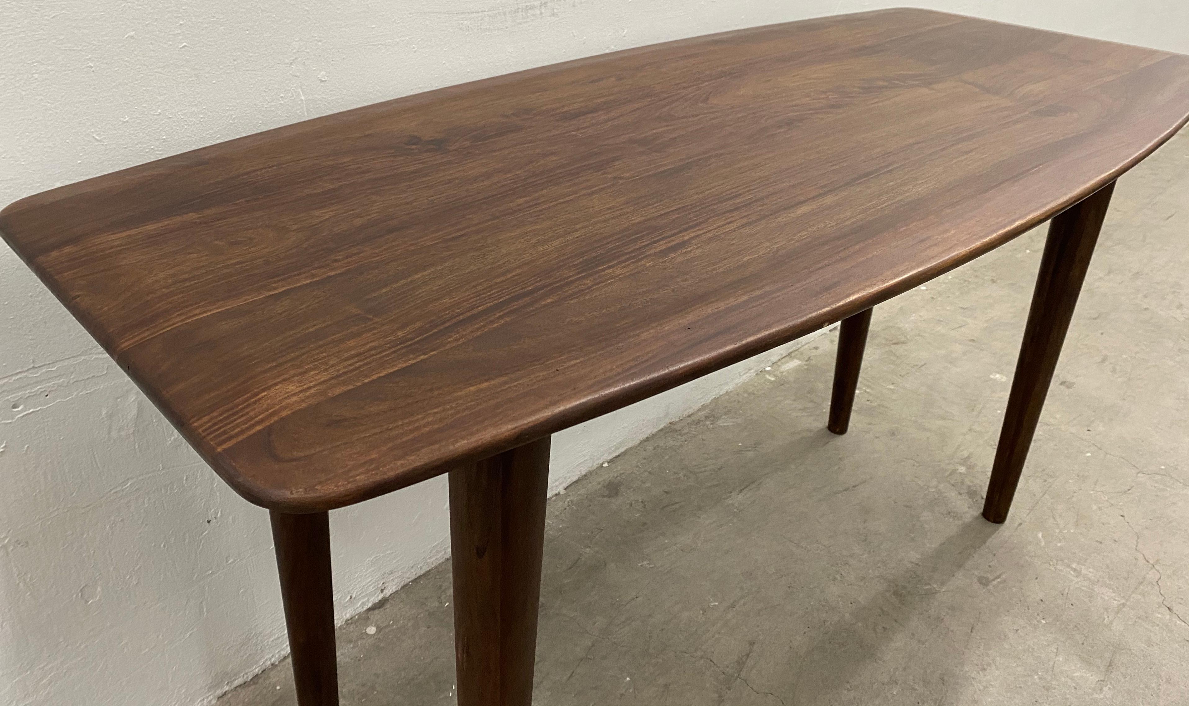 Contemporary Walnut Table for Console, Dining, or Desk 1