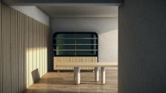 Contemporary Walnut Veneer Interior Hang Wall Panel - Wall Panel NAMI