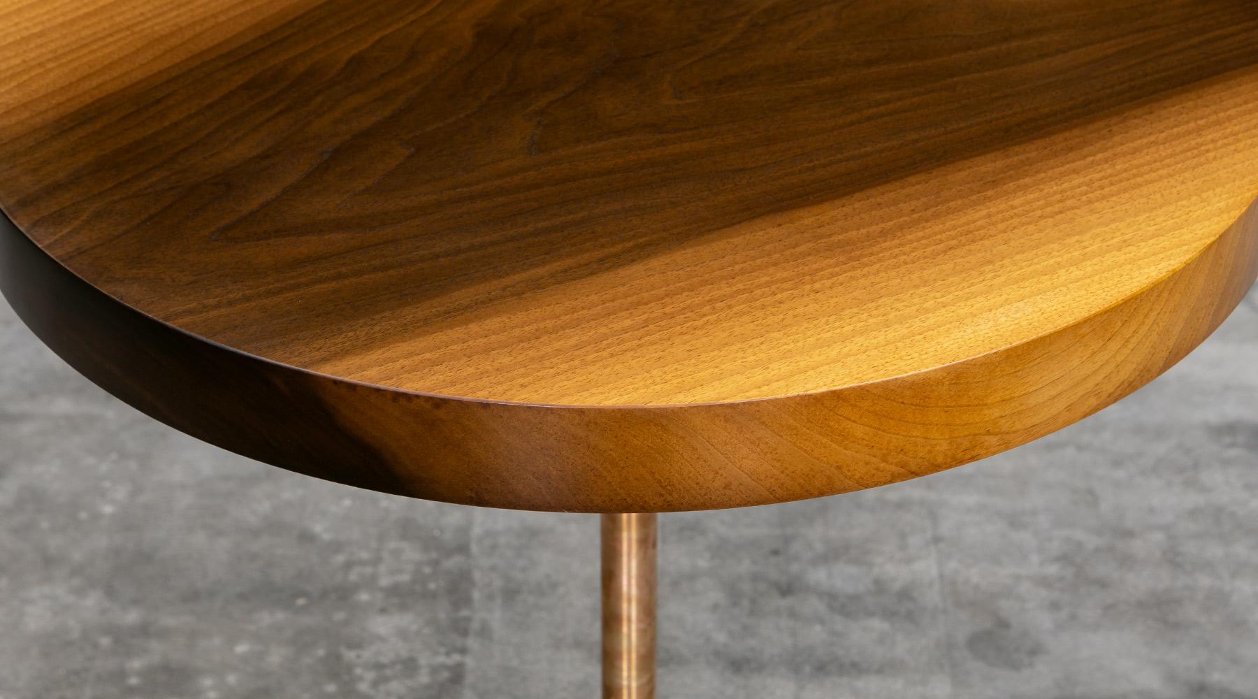 Stunning side table by contemporary German Artist Johannes Hock.
The inherent beauty of the wood becomes visible with this table.
Designed, developed and handcrafted by Atelier Johannes Hock, Frankfurt, Germany.