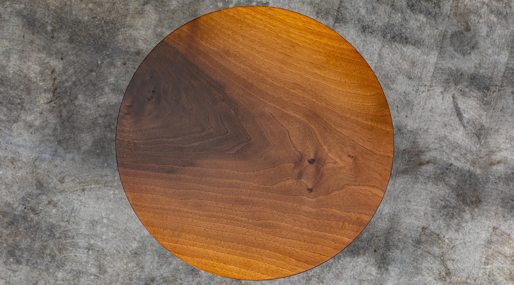 Bronze Contemporary Walnut Wood Coffee Table by Johannes Hock 'D'