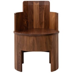 Silla Cooperativa Contemporánea de Madera de Nogal de Fort Standard, en Stock