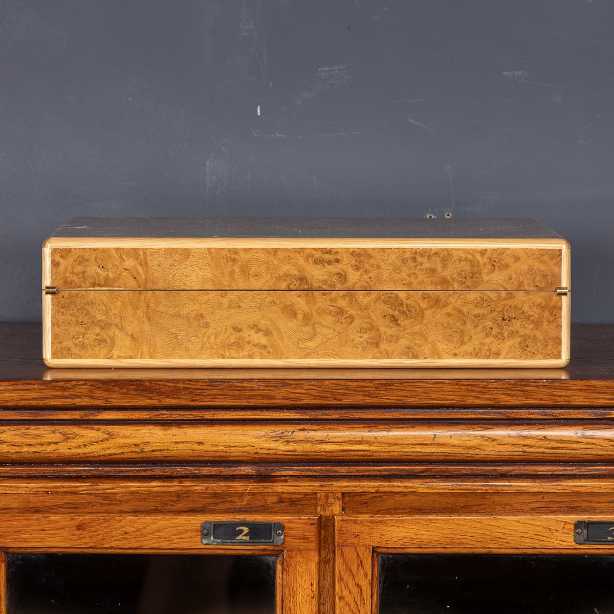 Contemporary Watch & Jewellery Box Made In Pollard Oak In New Condition For Sale In Royal Tunbridge Wells, Kent