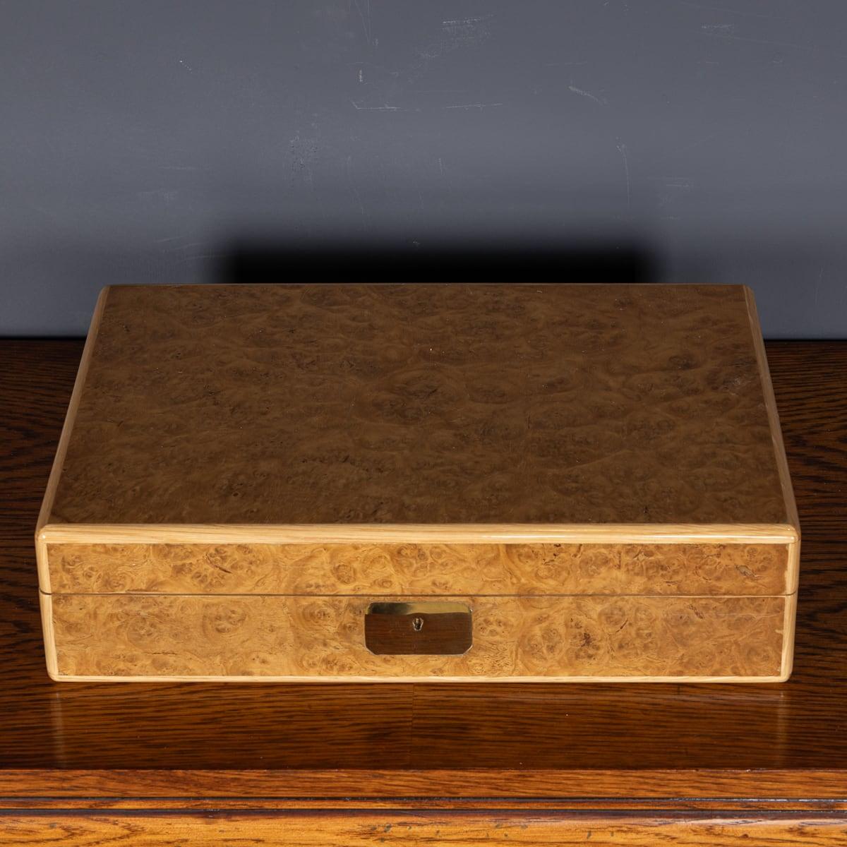 Contemporary Watch & Jewellery Box Made In Pollard Oak For Sale 1