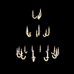Contemporary "Wersailles 21" Chandelier in Handmade Limoges Porcelain