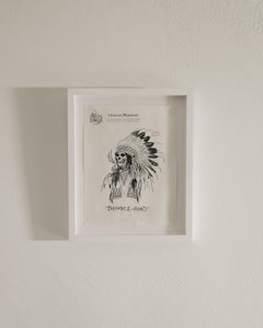 Contemporary Wes Lang Ink on Paper Artwork "Tunder-Road" Chateau Marmont, 2012