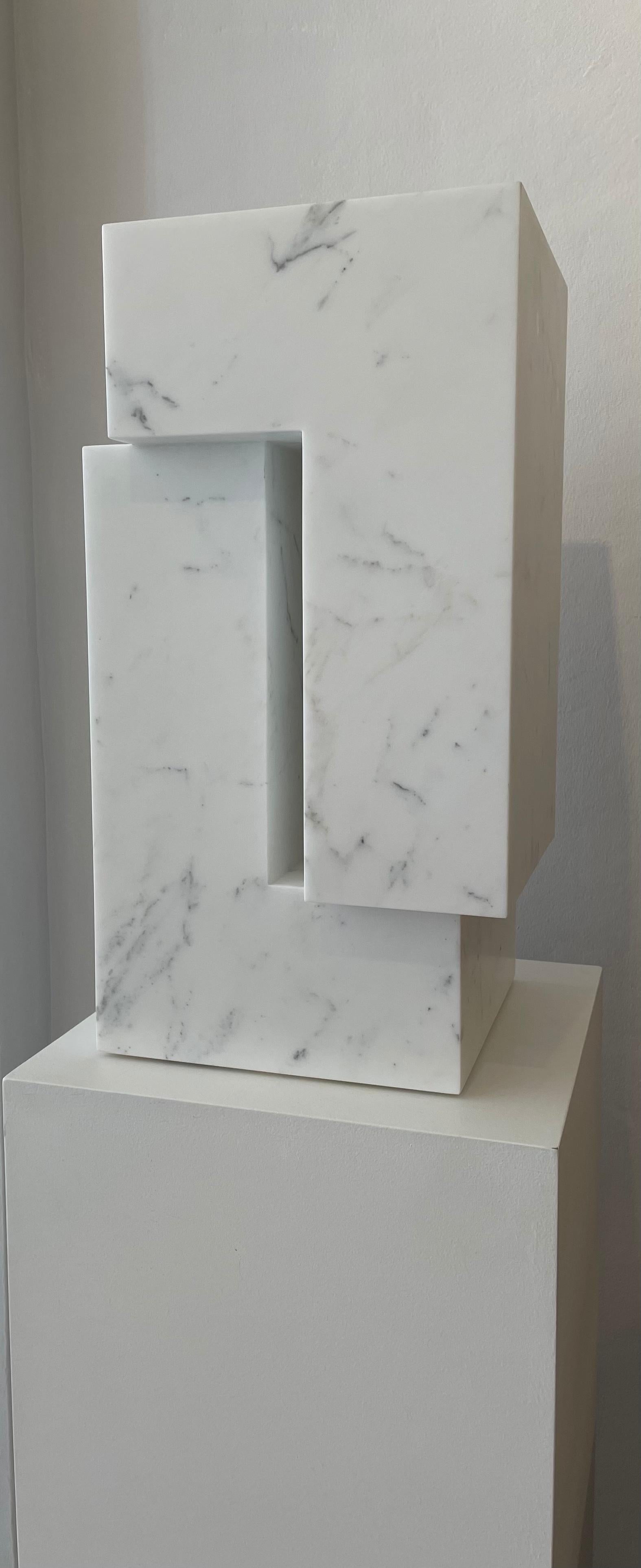 Contemporary White Carrara Marble Sculpture by Pieter Van Loocke, Belgium 5