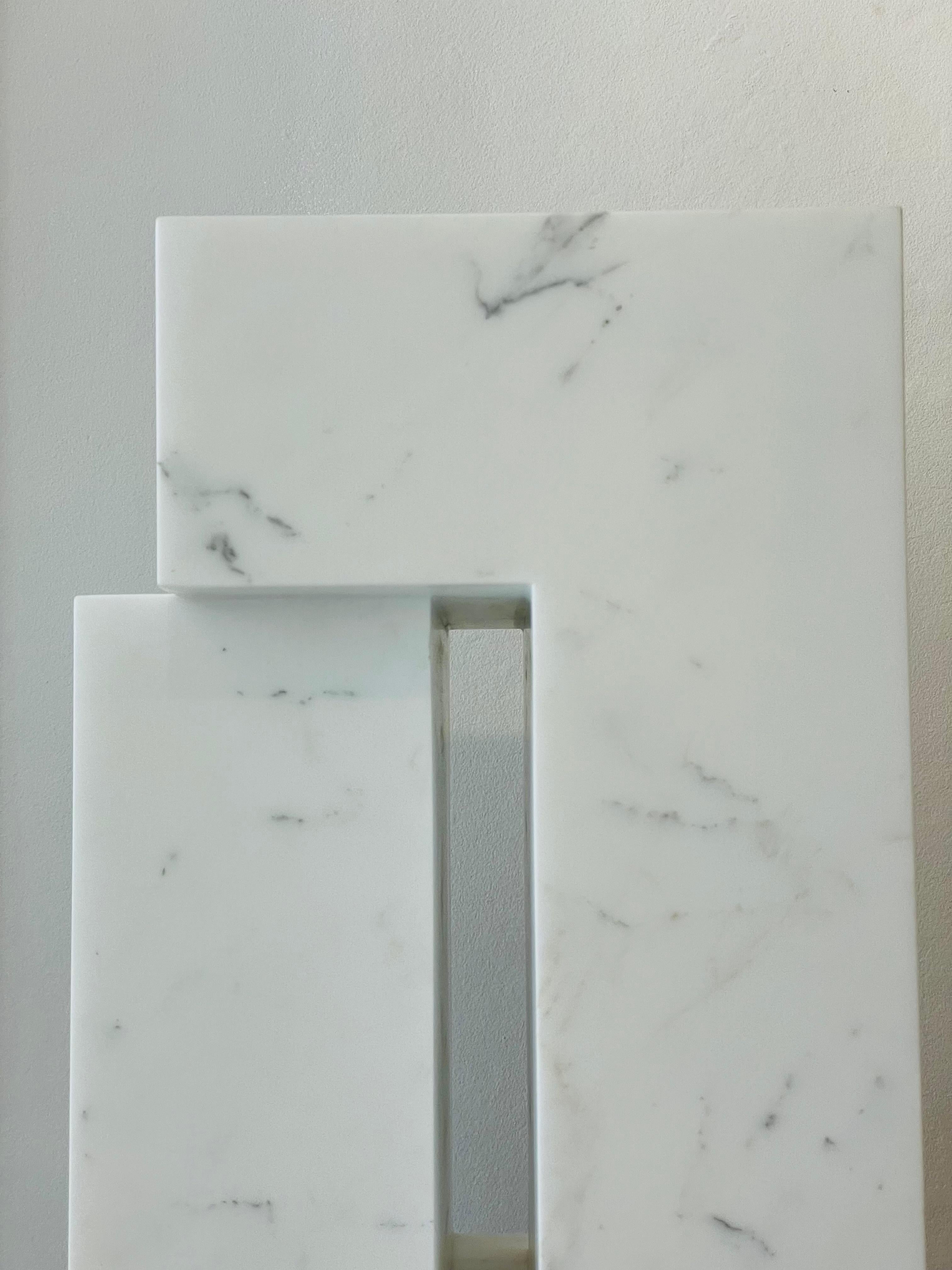 Contemporary White Carrara Marble Sculpture by Pieter Van Loocke, Belgium 6