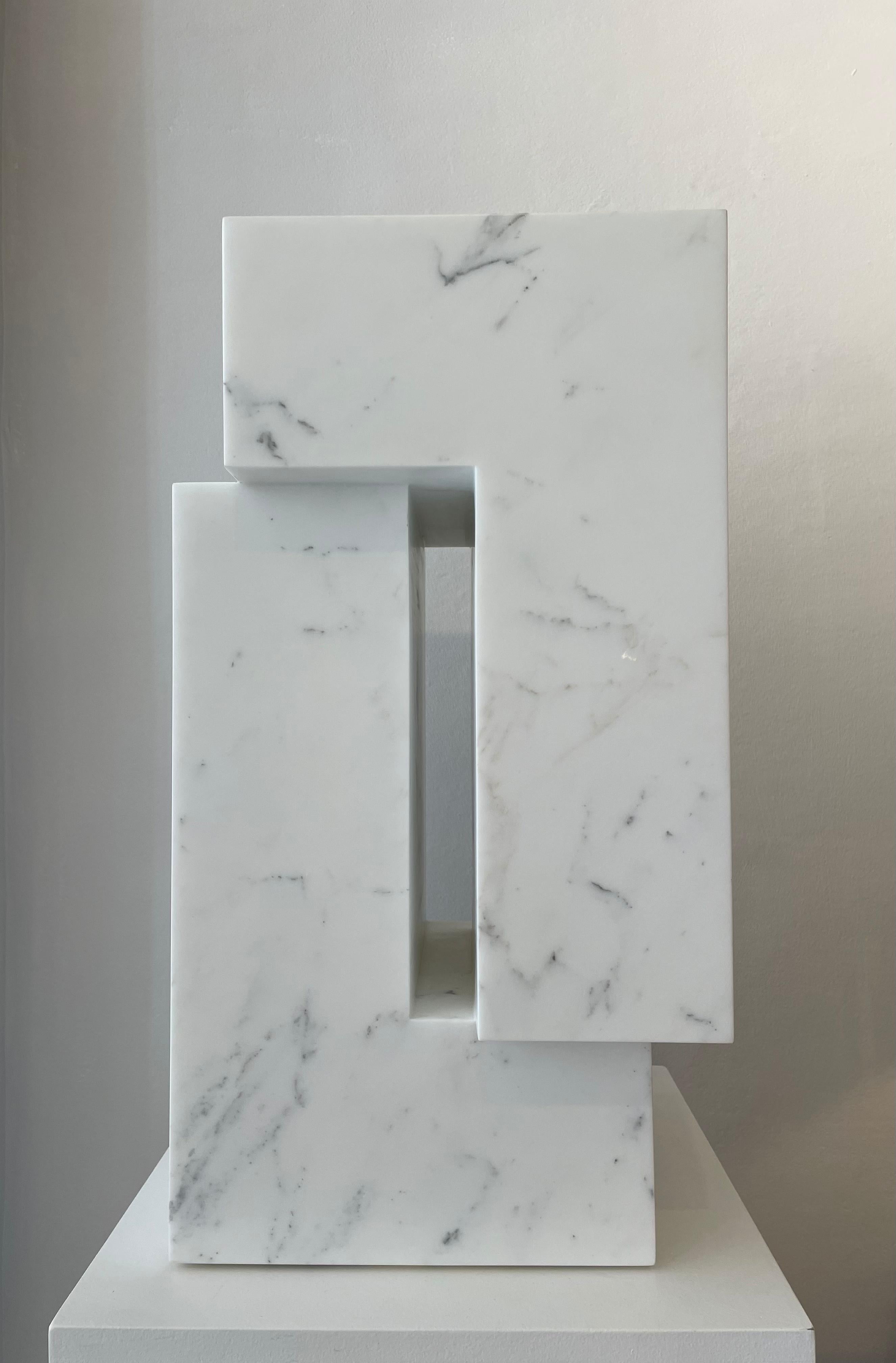 Contemporary White Carrara Marble Sculpture by Pieter Van Loocke, Belgium 3