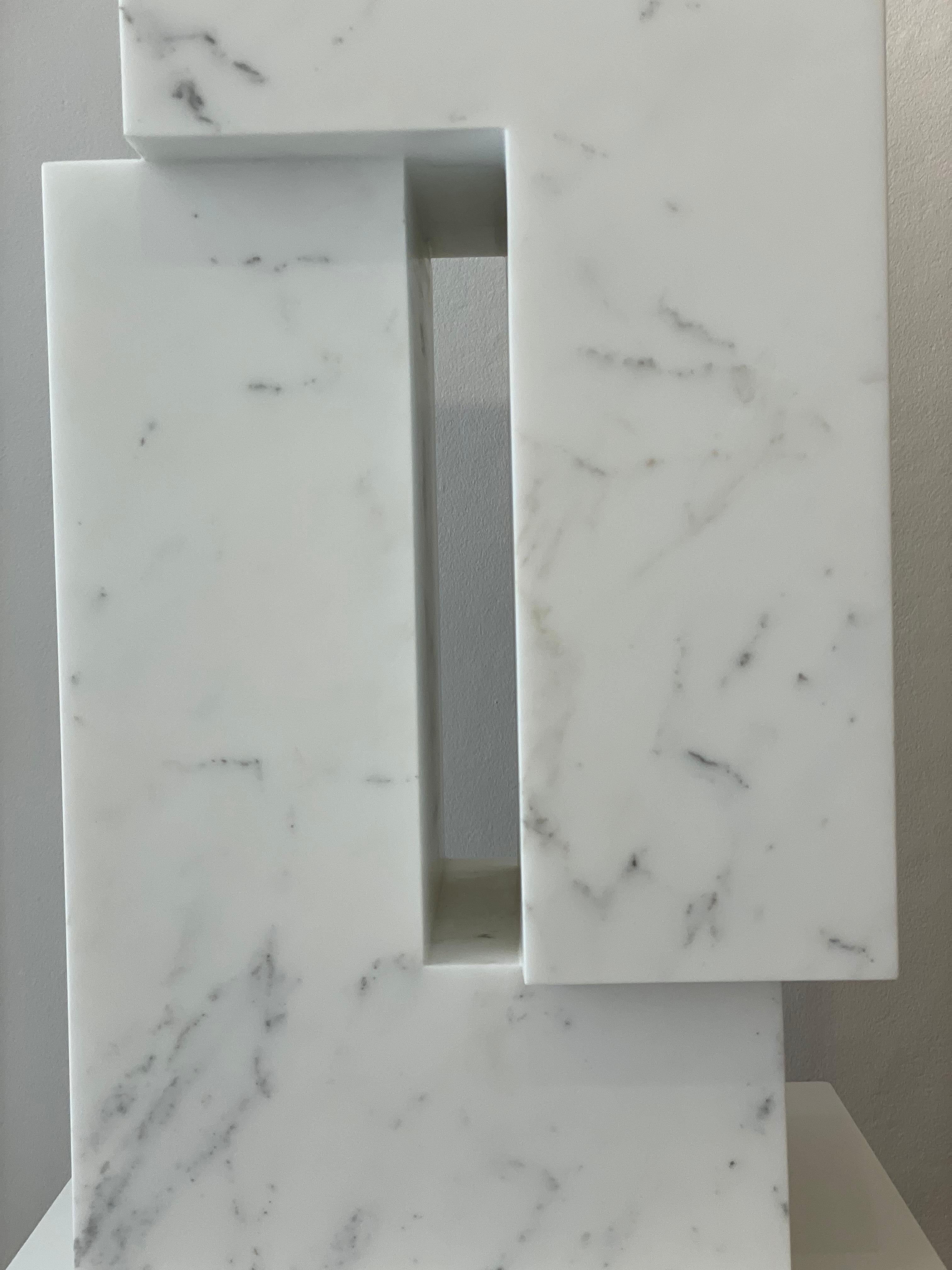Contemporary White Carrara Marble Sculpture by Pieter Van Loocke, Belgium 4