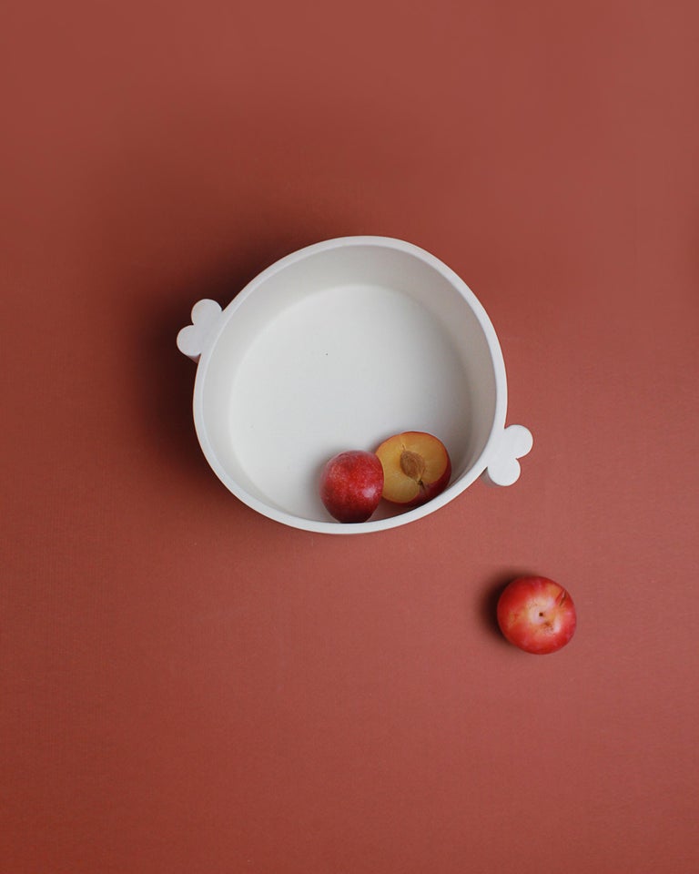 Contemporary White Ceramic Deep Serving Dish Handmade For Sale at 1stDibs